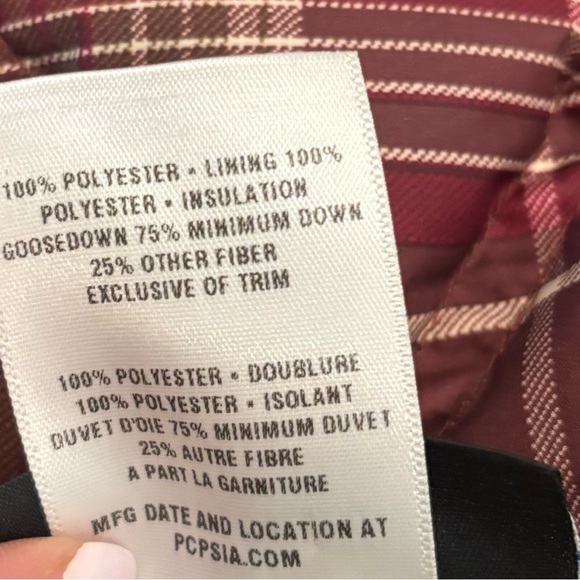 Patagonia Down With It Women’s Plaid Puffer Insulated Goose down Vest 51884 - Picture 8 of 9